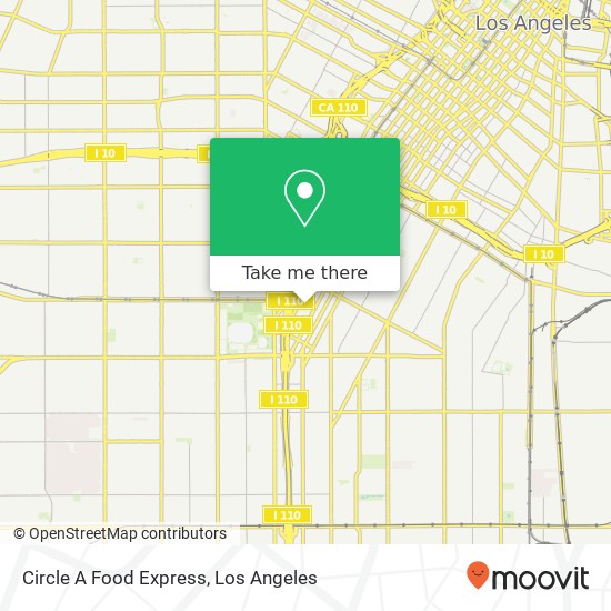 Circle A Food Express map