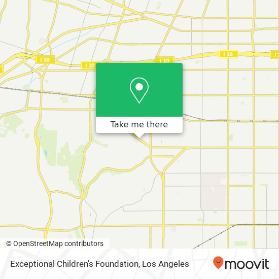 Exceptional Children's Foundation map