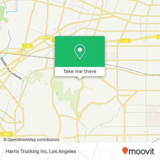 Harris Trucking Inc map