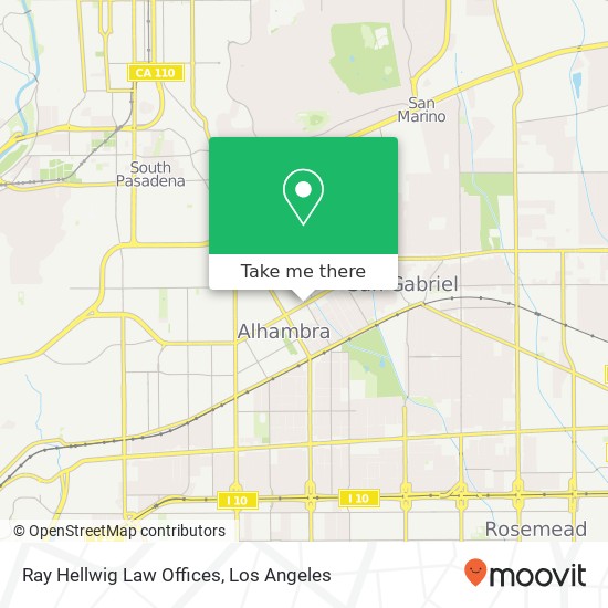 Mapa de Ray Hellwig Law Offices