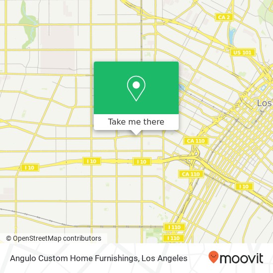 Angulo Custom Home Furnishings map