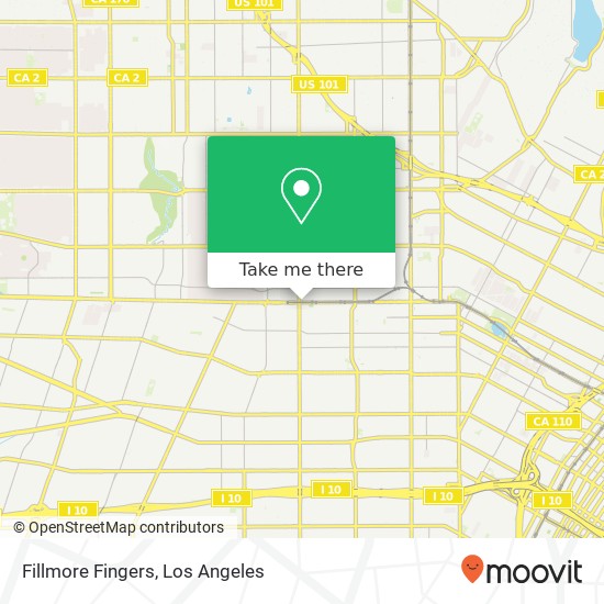 Fillmore Fingers map