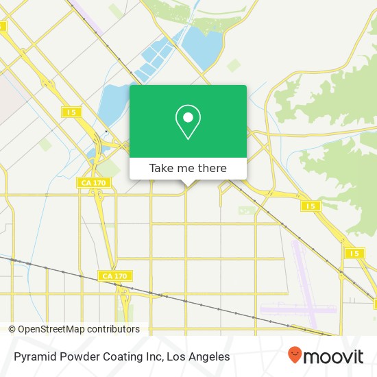 Mapa de Pyramid Powder Coating Inc