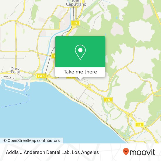 Mapa de Addis J Anderson Dental Lab