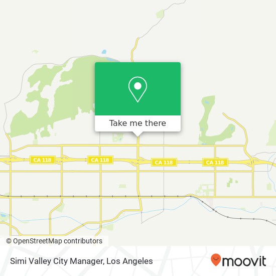 Simi Valley City Manager map