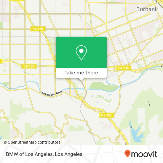 BMW of Los Angeles map