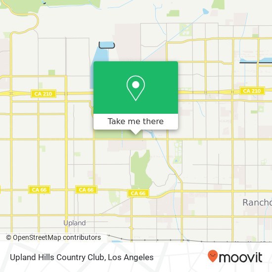 Upland Hills Country Club map