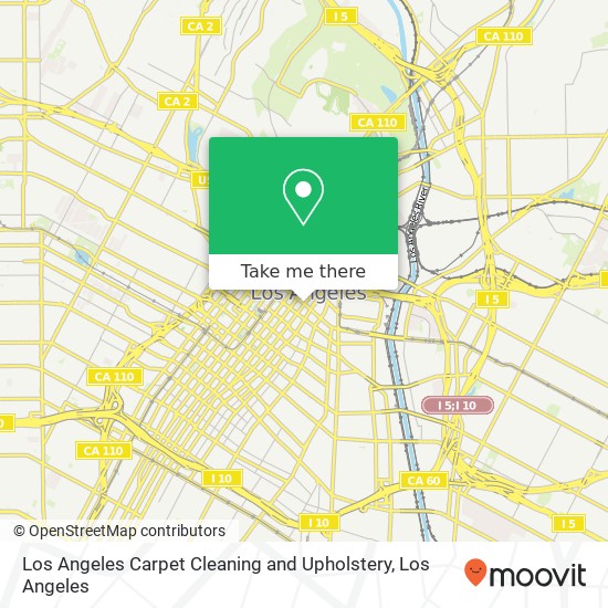 Los Angeles Carpet Cleaning and Upholstery map