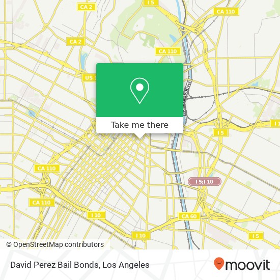 Mapa de David Perez Bail Bonds