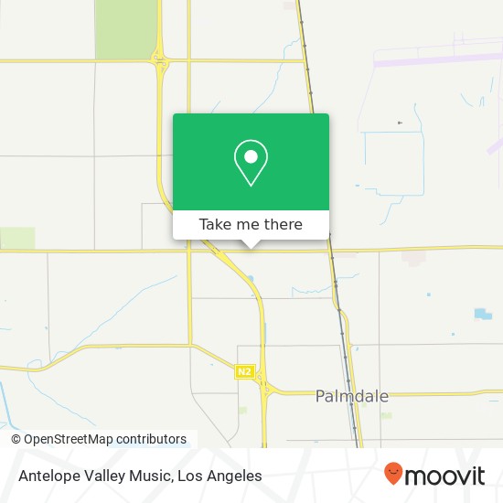 Antelope Valley Music map
