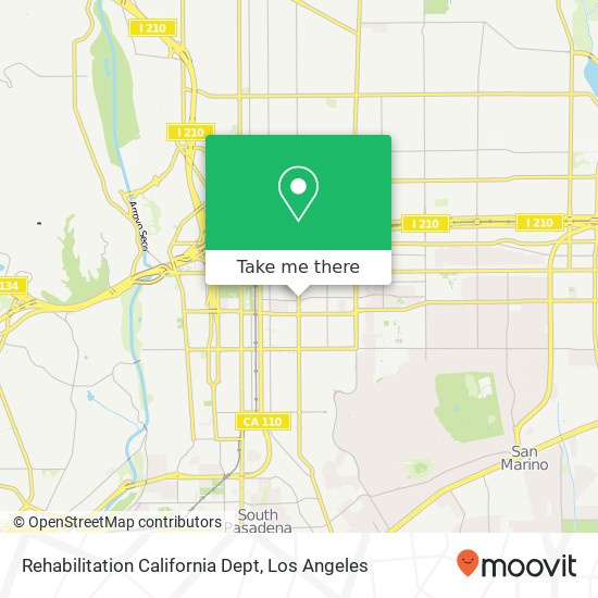Mapa de Rehabilitation California Dept