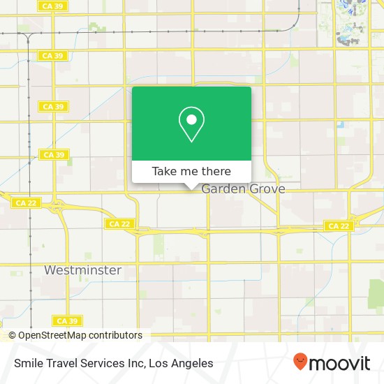 Mapa de Smile Travel Services Inc