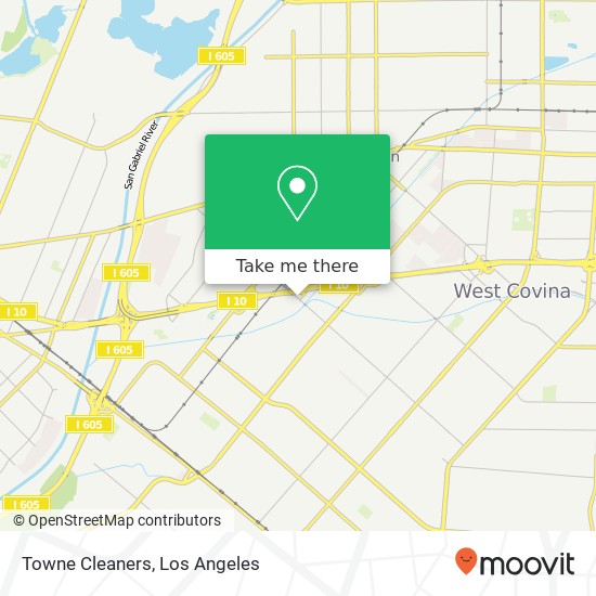 Towne Cleaners map