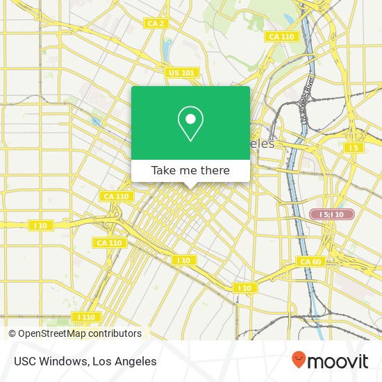 USC Windows map