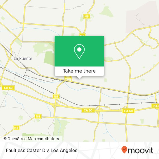 Faultless Caster Div map