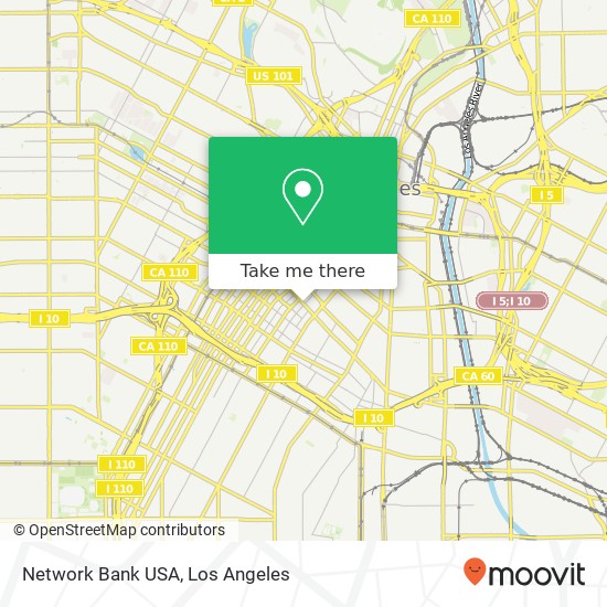 Mapa de Network Bank USA