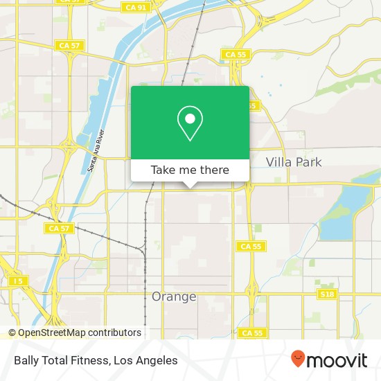 Bally Total Fitness map