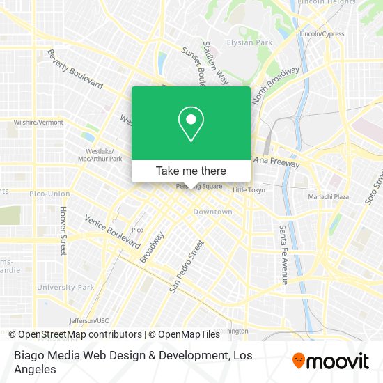 Mapa de Biago Media Web Design & Development