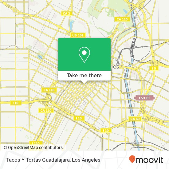 Mapa de Tacos Y Tortas Guadalajara