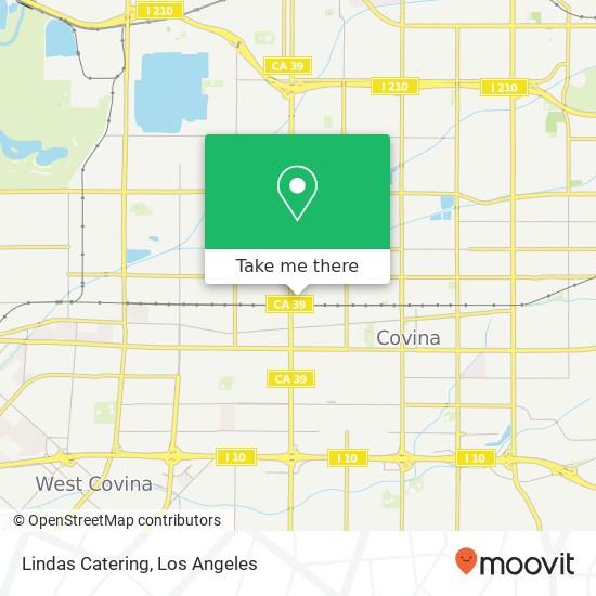 Lindas Catering map