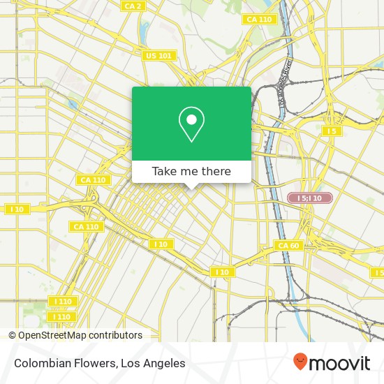 Colombian Flowers map