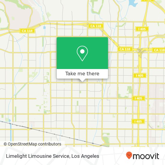 Limelight Limousine Service map