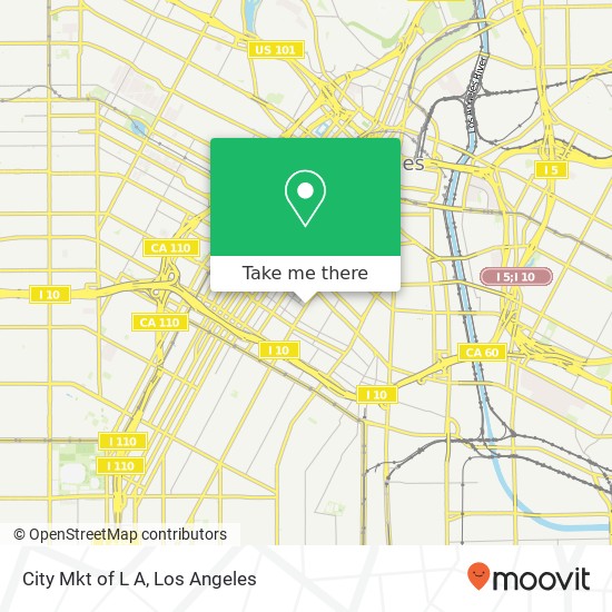 City Mkt of L A map