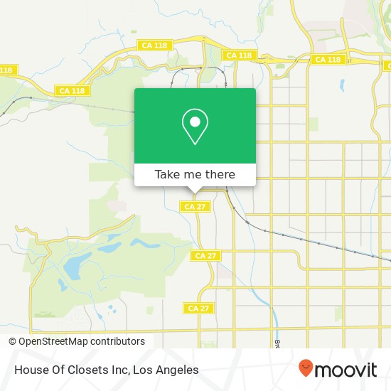 House Of Closets Inc map