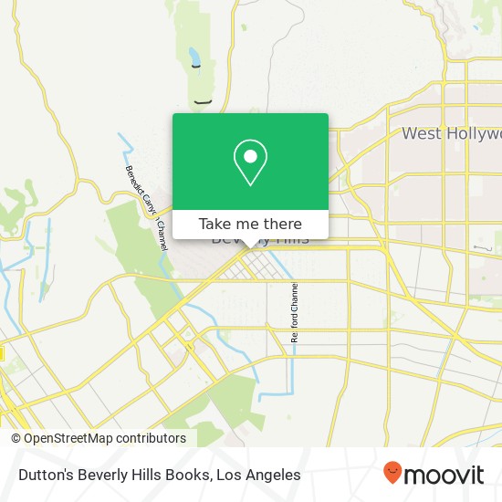 Dutton's Beverly Hills Books map