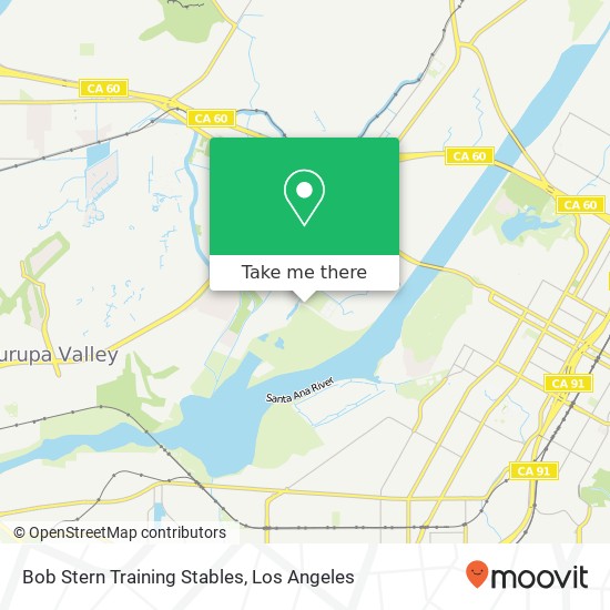 Mapa de Bob Stern Training Stables