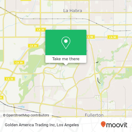 Golden America Trading Inc map