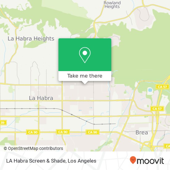 LA Habra Screen & Shade map