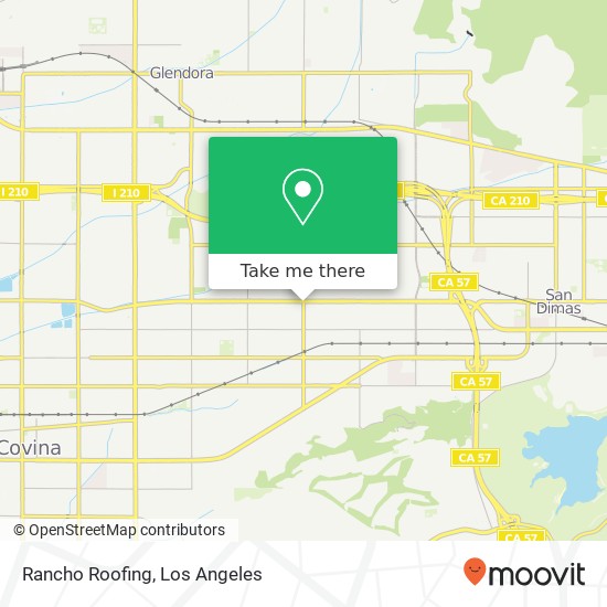 Rancho Roofing map