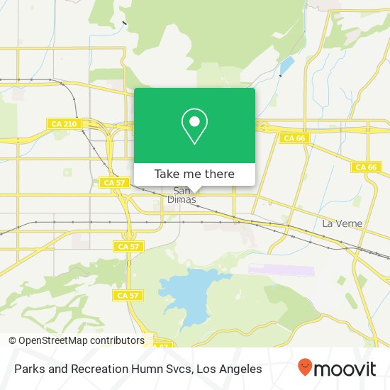 Parks and Recreation Humn Svcs map