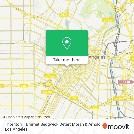 Thornton T Emmet Sedgwick Detert Moran & Arnold map