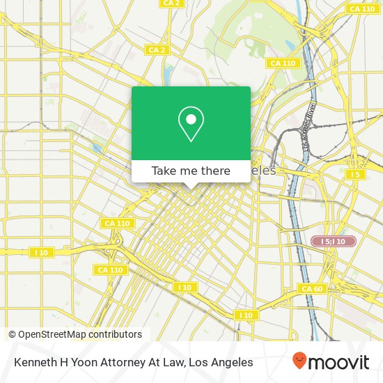 Mapa de Kenneth H Yoon Attorney At Law