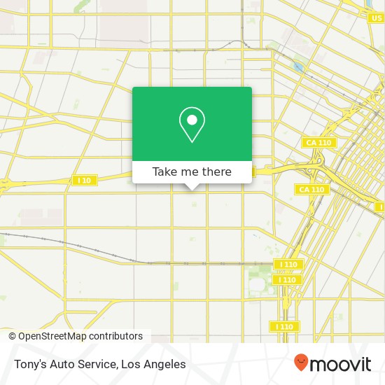 Tony's Auto Service map