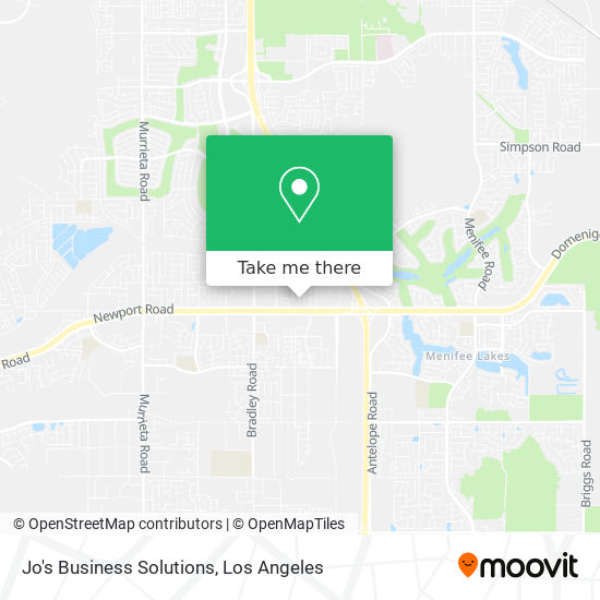 Jo's Business Solutions map