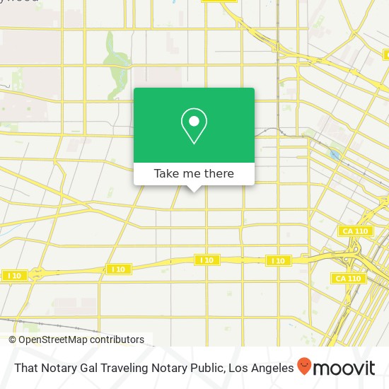 Mapa de That Notary Gal Traveling Notary Public