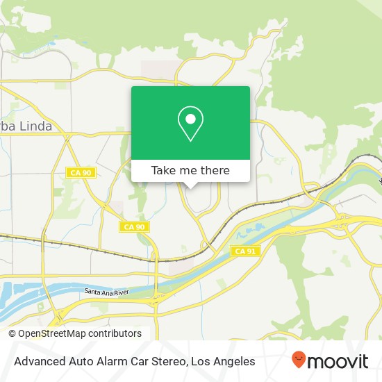 Mapa de Advanced Auto Alarm Car Stereo