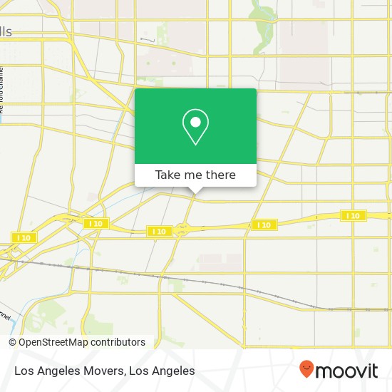 Mapa de Los Angeles Movers
