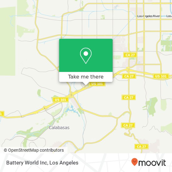 Mapa de Battery World Inc