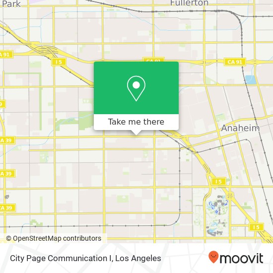 Mapa de City Page Communication I