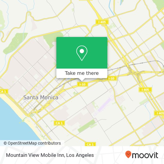 Mapa de Mountain View Mobile Inn