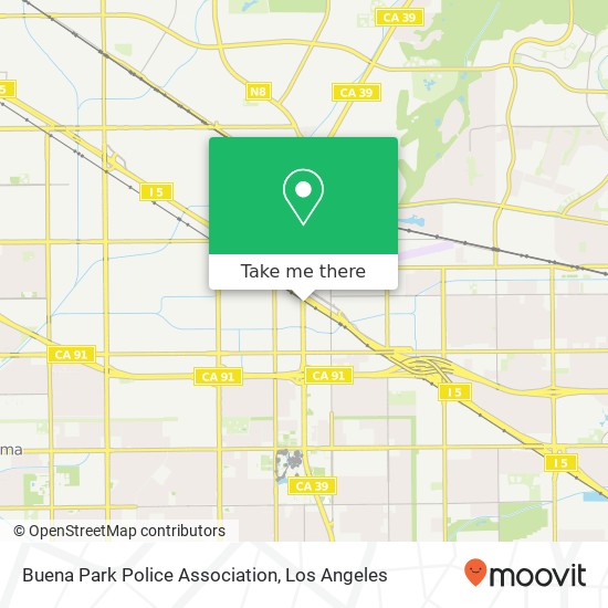 Mapa de Buena Park Police Association