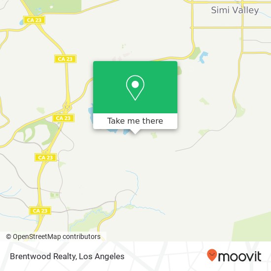 Brentwood Realty map