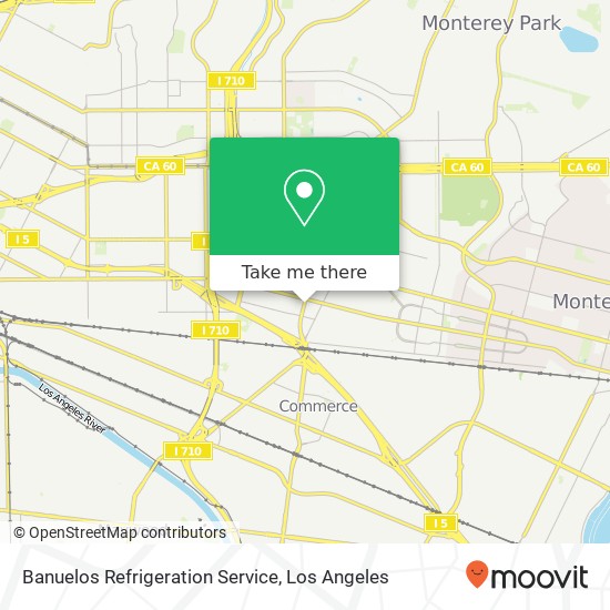 Banuelos Refrigeration Service map