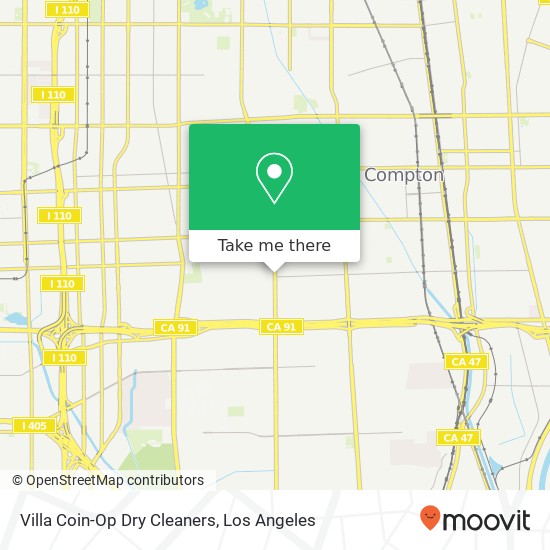 Villa Coin-Op Dry Cleaners map