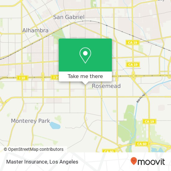 Master Insurance map