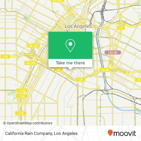 Mapa de California Rain Company